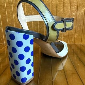 Fendi Polka Dot sandalo floral strap, high heel sandal Heel Sandals💙